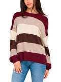 Maglia Only Atia a righe multicolore 15220044 /Zinfandel ONLY 
