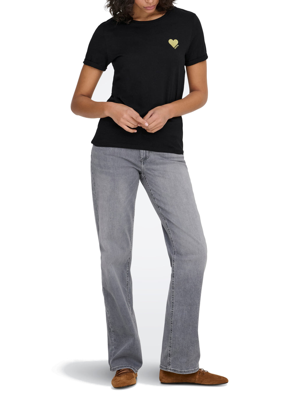 T-shirt Only Kita Nero mini stampa 15244714 /Black ONLY 