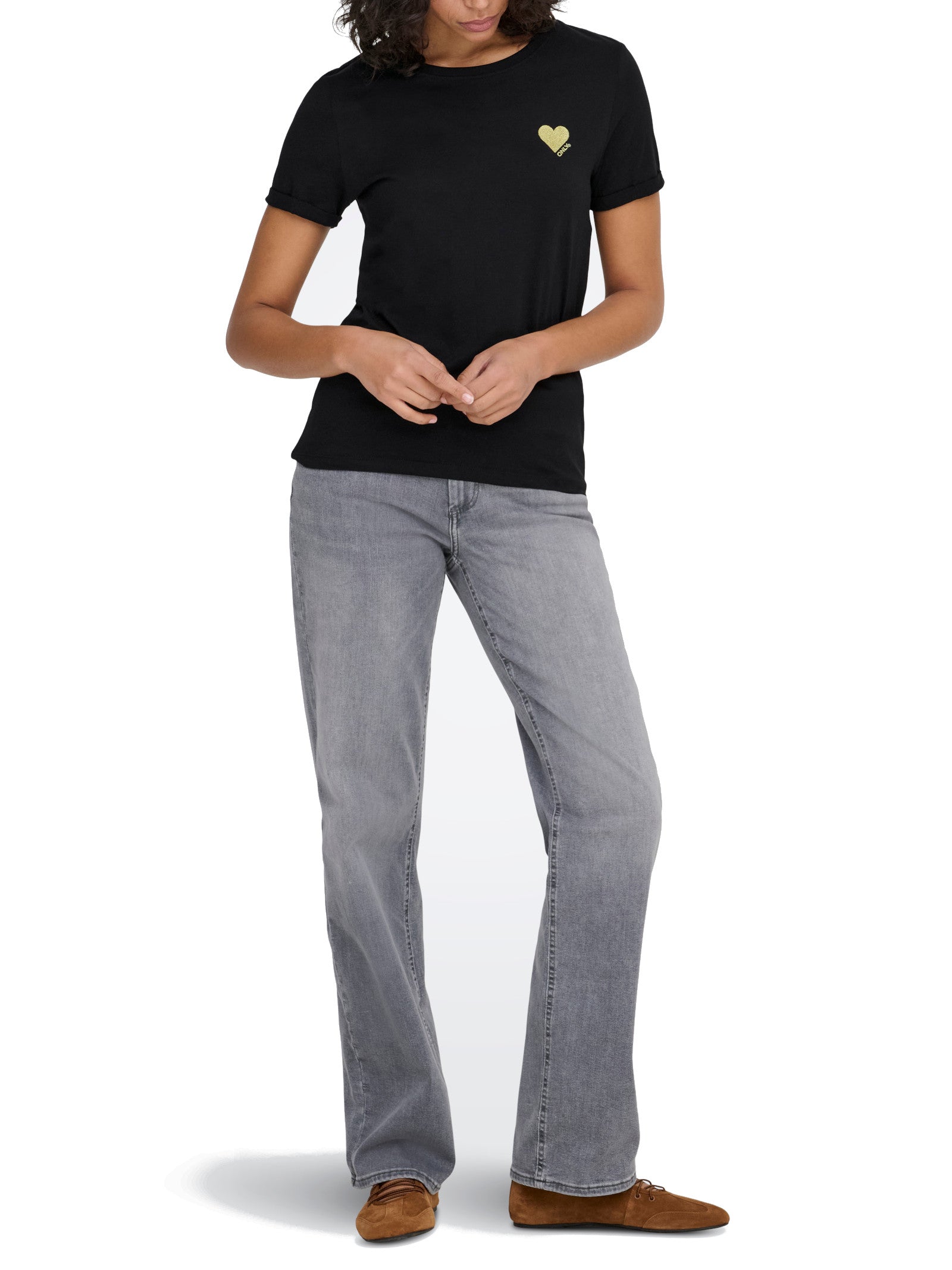 T-shirt Only Kita Nero mini stampa 15244714 /Black ONLY 