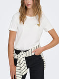 T-shirt Only Kita Bianco mini stampa 15244714 /Cloud Dancer ONLY 