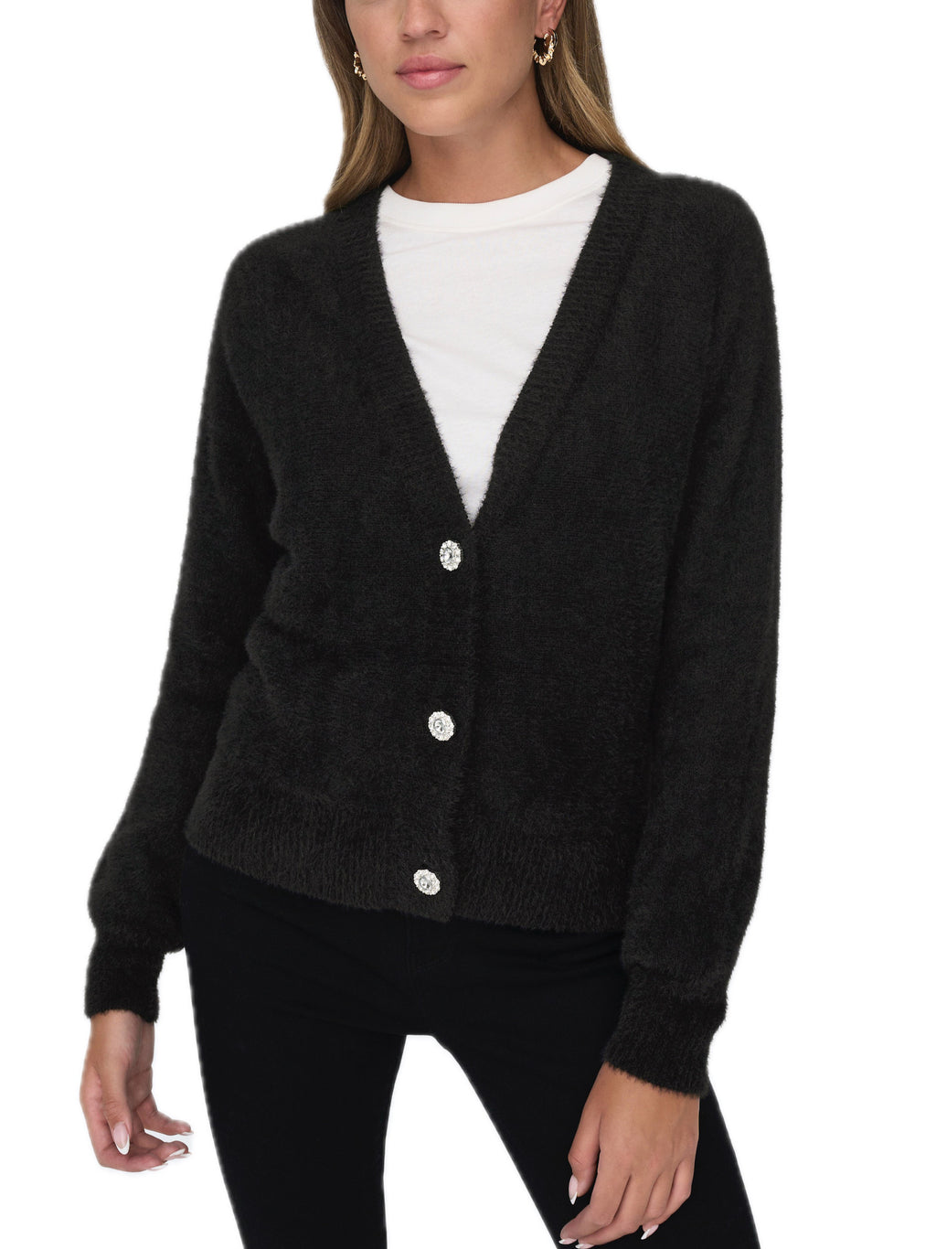 Cardigan Only Lella Nero con bottoni 15259564 /Black ONLY 