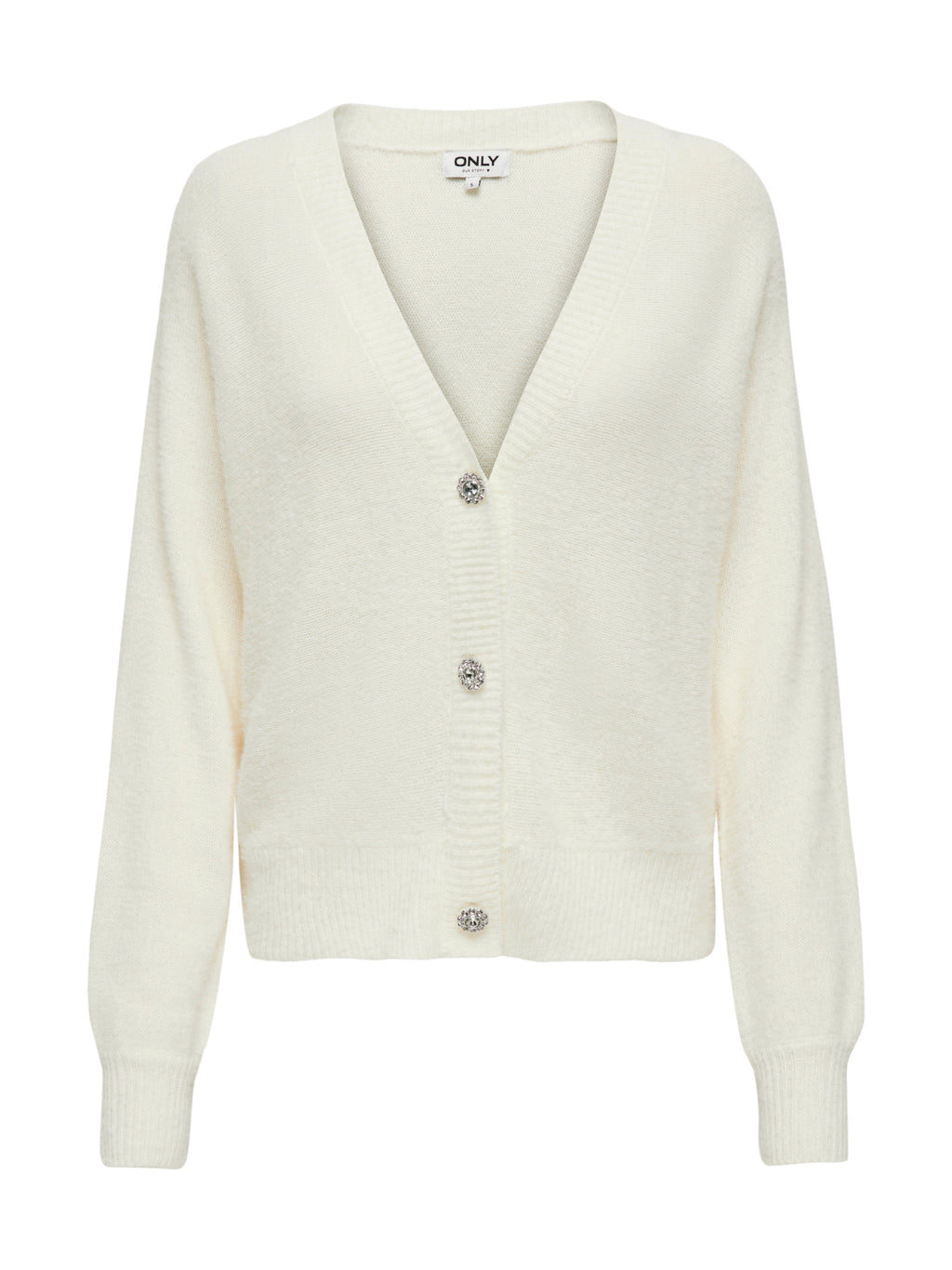 Cardigan Only Lella Bianco con bottoni 15259564 /Cloud Dancer ONLY 