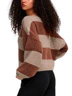 Maglia ONLY Aya Nocciola a righe larghe 15259682 /Pumice Stone ONLY 
