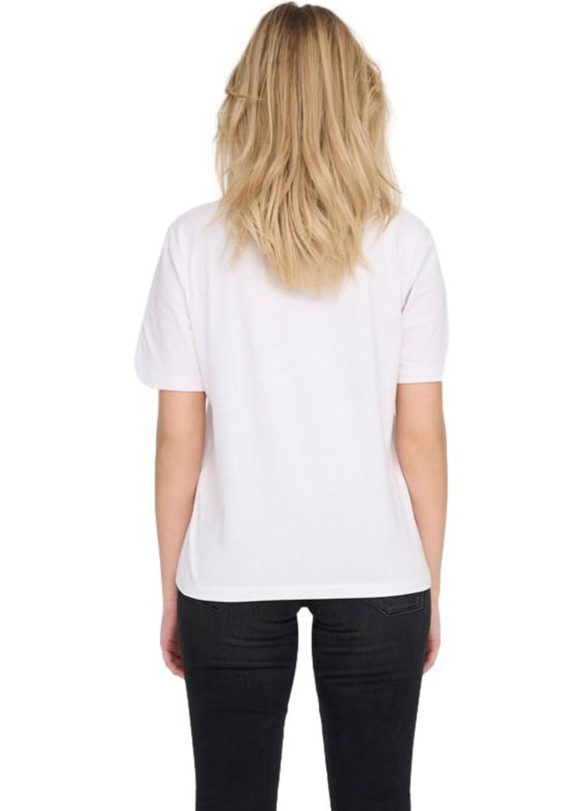 T-Shirt Only Bianco manica corta 15270390 /White ONLY 