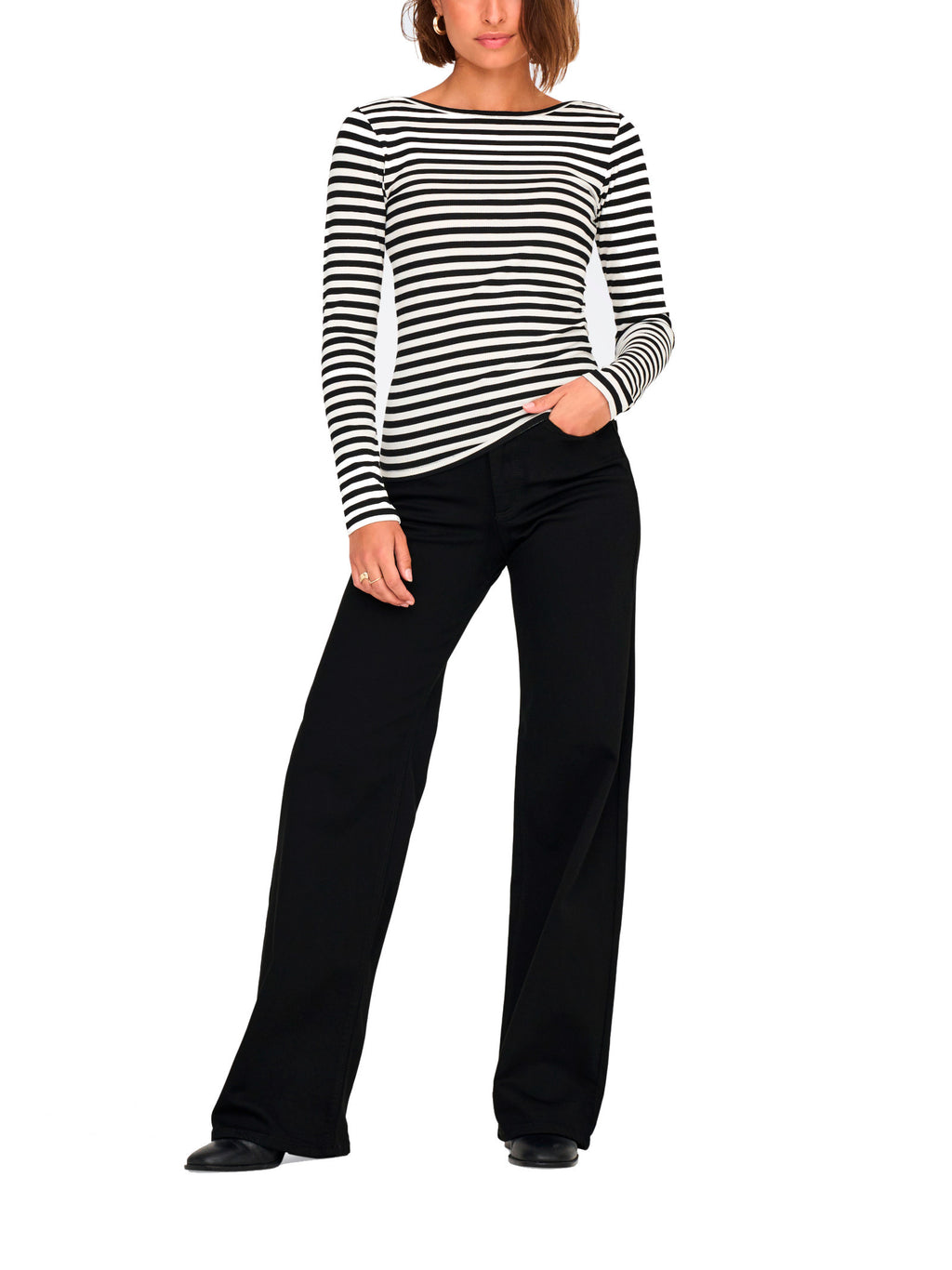 Jeans Only Madison Nero a palazzo 15301338 /Black Denim ONLY 