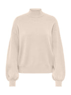 Maglia ONLY Enya Panna con collo alto 15302262 /Birch ONLY 