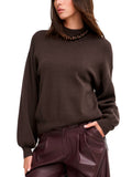 Maglia ONLY Enya Marrone con collo alto 15302262 /Chocolate Torte ONLY 