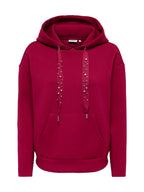 Felpa Only Fancy con cappuccio 15303838 /Rumba Red ONLY 
