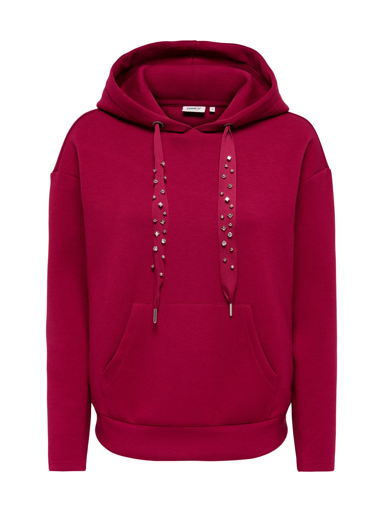 Felpa Only Fancy con cappuccio 15303838 /Rumba Red ONLY 