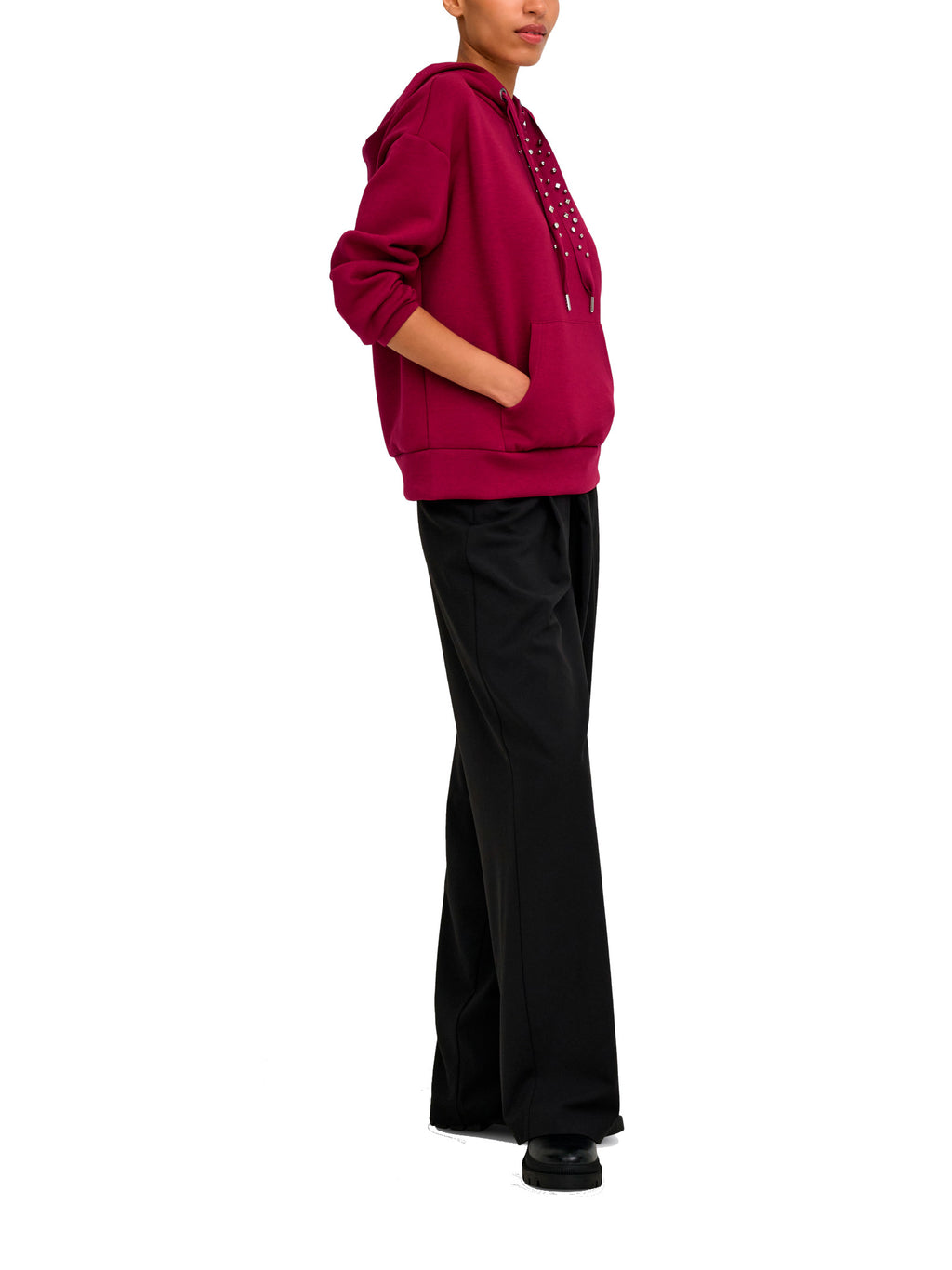 Felpa Only Fancy con cappuccio 15303838 /Rumba Red ONLY 