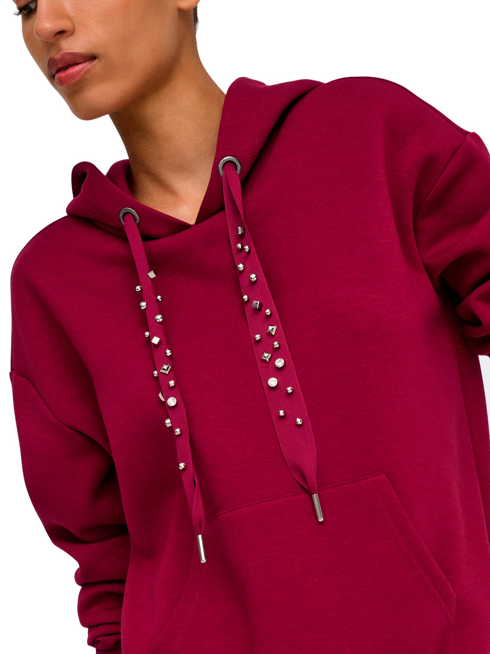Felpa Only Fancy con cappuccio 15303838 /Rumba Red ONLY 