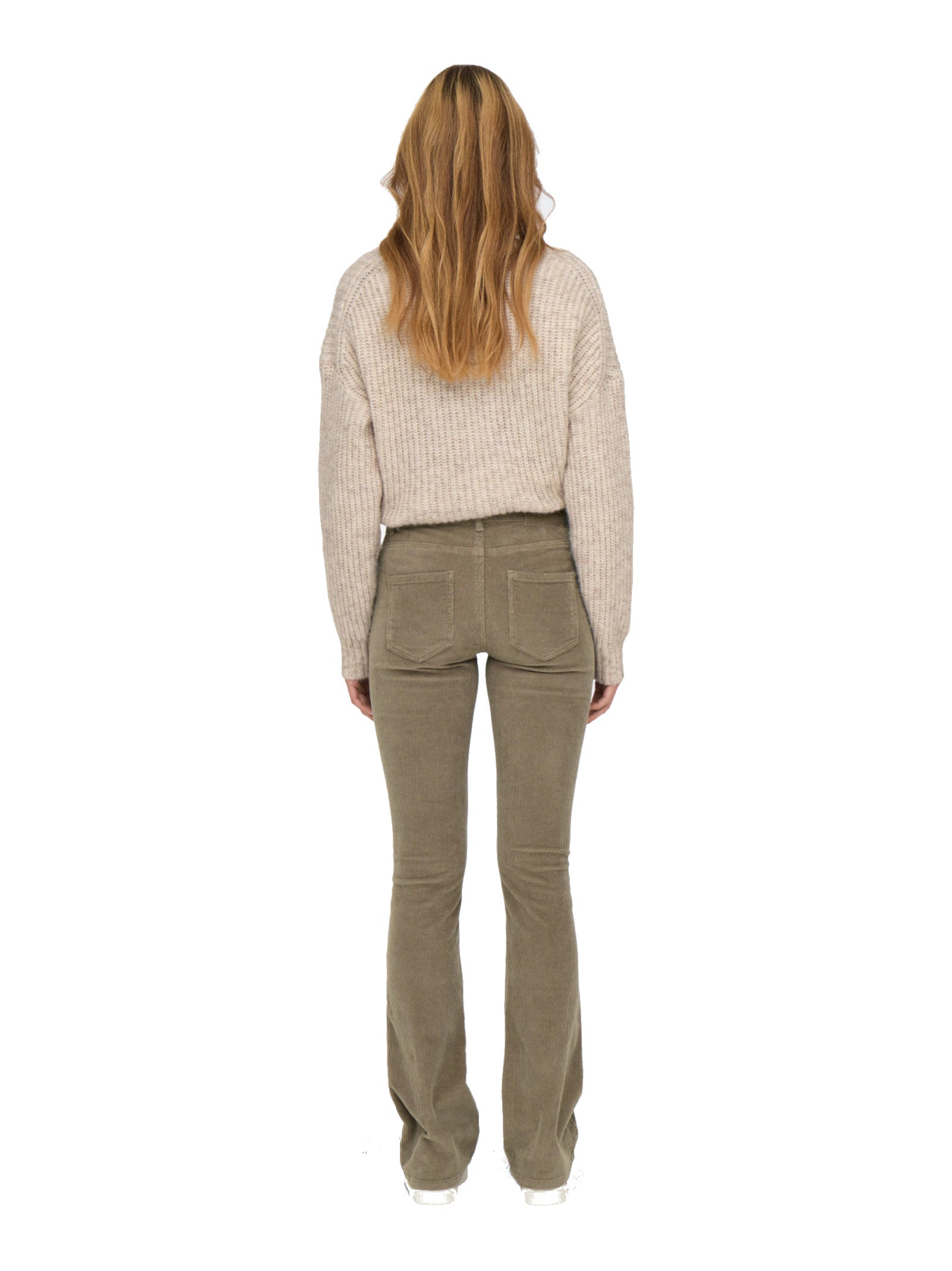 Pantalone Only Mary Nocciola Flared 15304256 /Fossil ONLY 