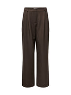 ONLHATTIE HW PLEAT STR PANT TLR NOOS 15304707 /CHOCOLATE TORTE ONLY 