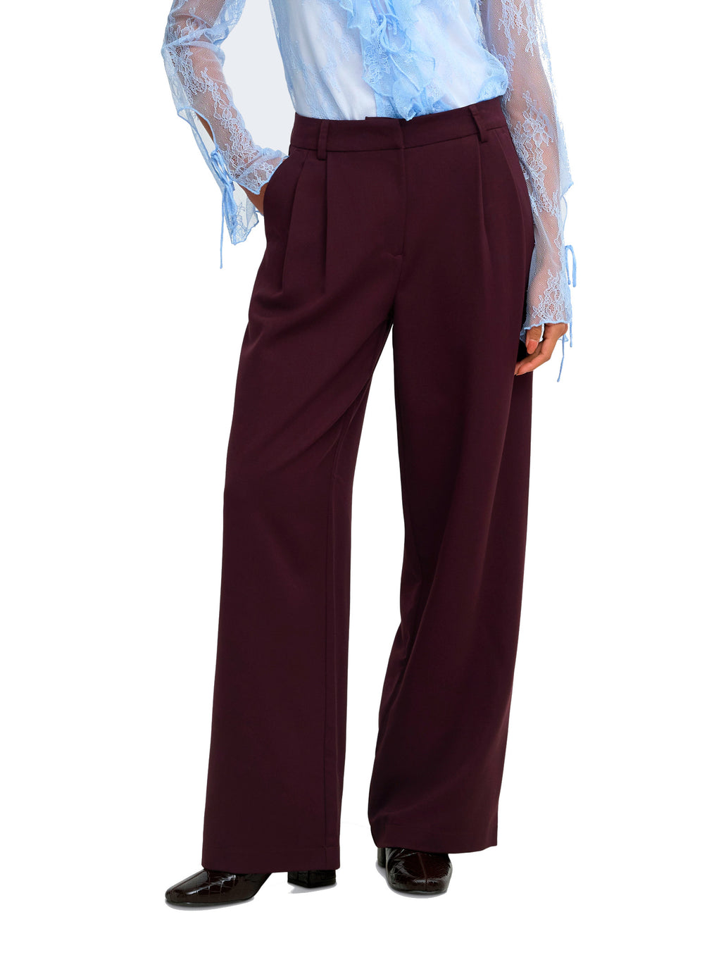 Pantalone Only Hattie Vinaccia a palazzo 15304707 /Fudge ONLY 