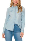 Camicia Only Alexa in denim Light Blue 15315185 /LIGHT BLUE DENIM ONLY 