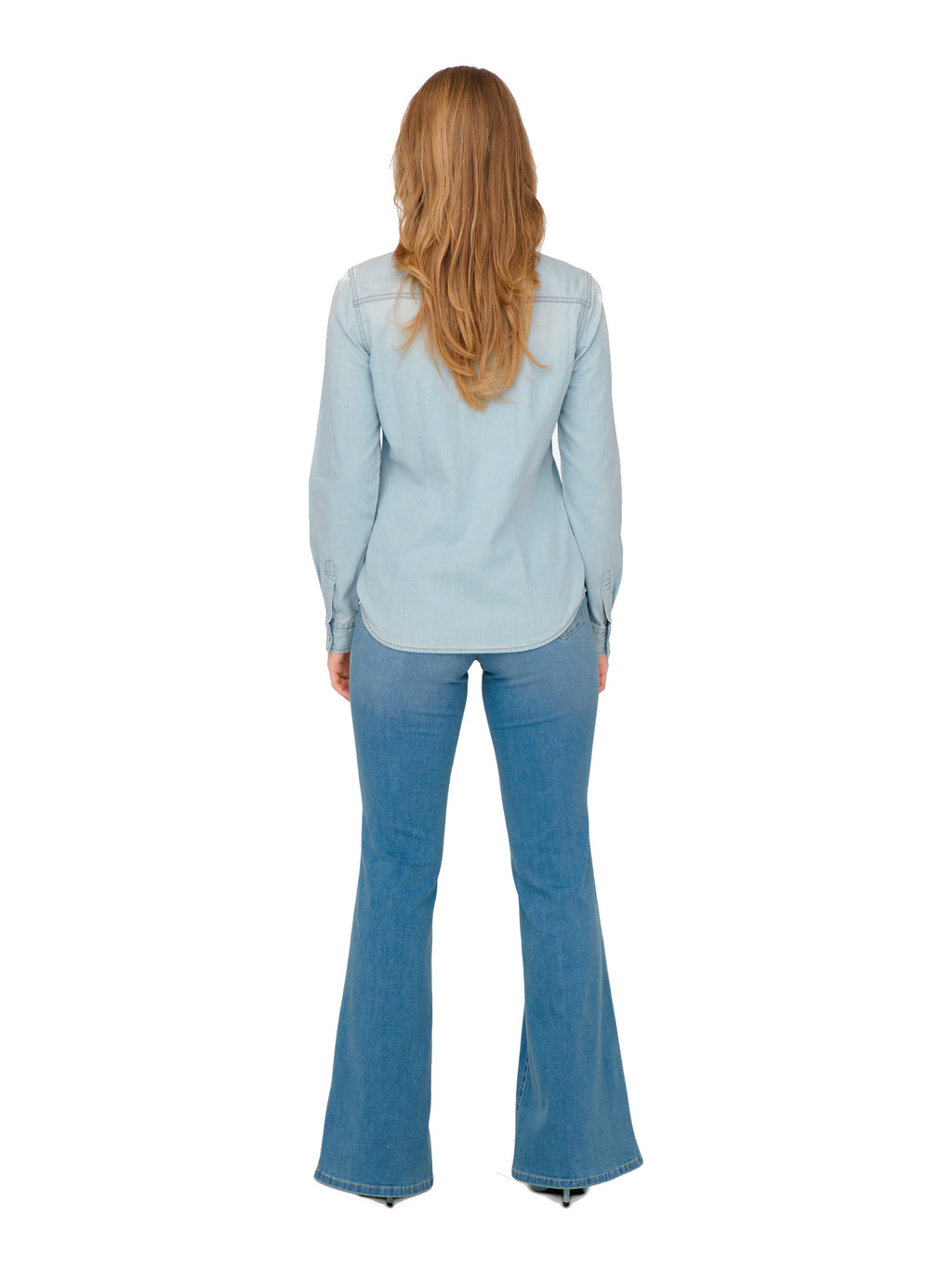 Camicia Only Alexa in denim Light Blue 15315185 /LIGHT BLUE DENIM ONLY 