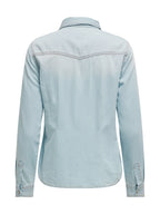 Camicia Only Alexa in denim Light Blue 15315185 /LIGHT BLUE DENIM ONLY 