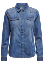 Camicia Only Alexa in denim Medium Blue 15315185 /MEDIUM BLUE DENIM ONLY 