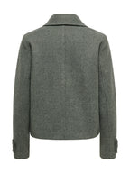 Giubbotto Only  Freja Verde doppiopetto<BR/> 15320983 /Castor Gray ONLY 