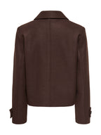 Giubbotto Only  Freja Marrone doppiopetto 15320983 /Hot Fudge ONLY 