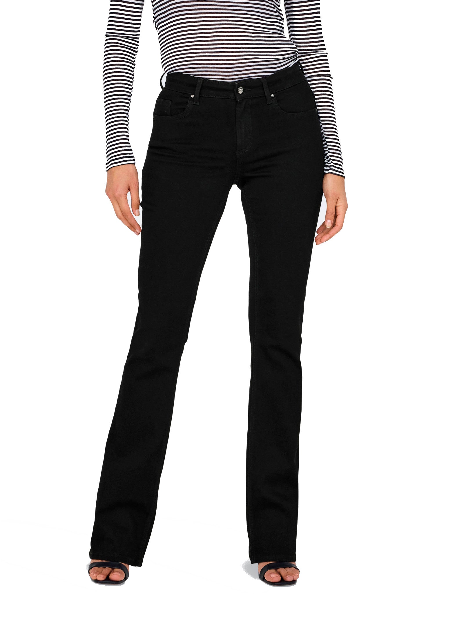 Jeans Only Blush Black Denim Flared 15324908 /Black Denim ONLY 
