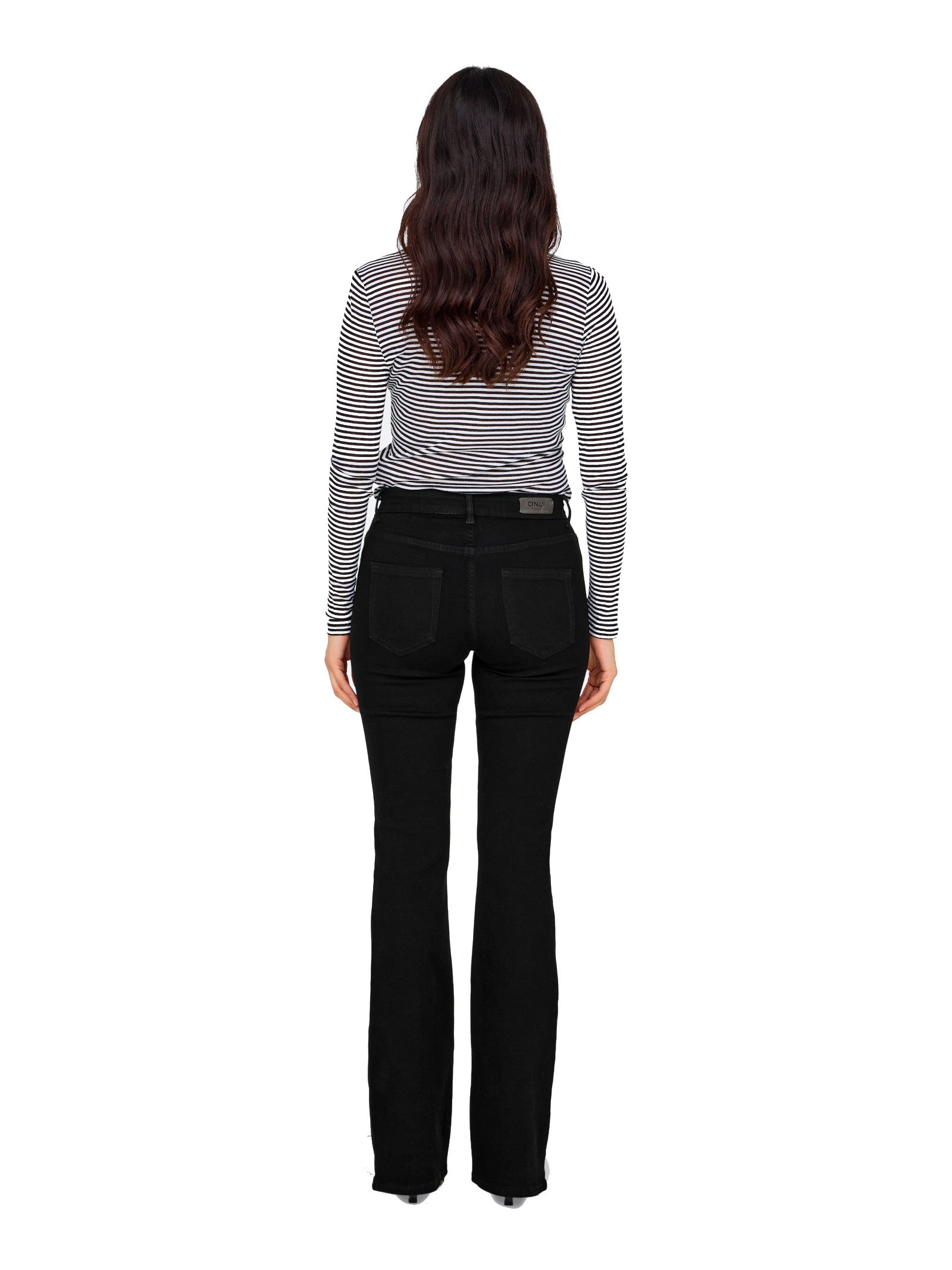 Jeans Only Blush Black Denim Flared 15324908 /Black Denim ONLY 