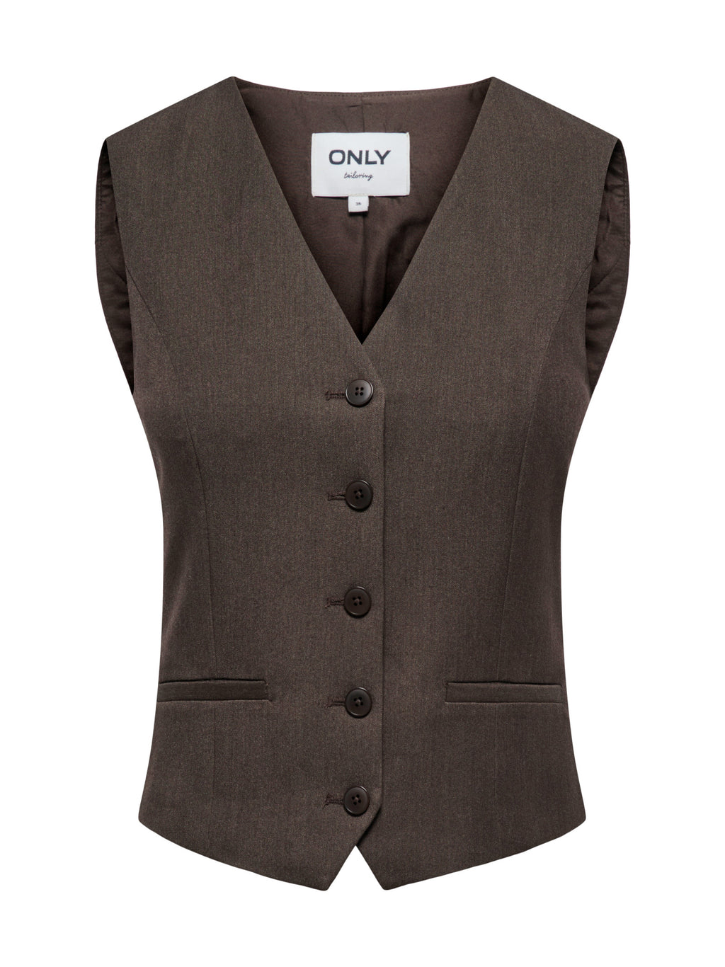 Gilet Only Iris Marrone con scollo a V 15331287 /Chocolate Torte ONLY 