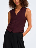 Gilet Only Iris Vinaccia con scollo a V 15331287 /Fudge ONLY 