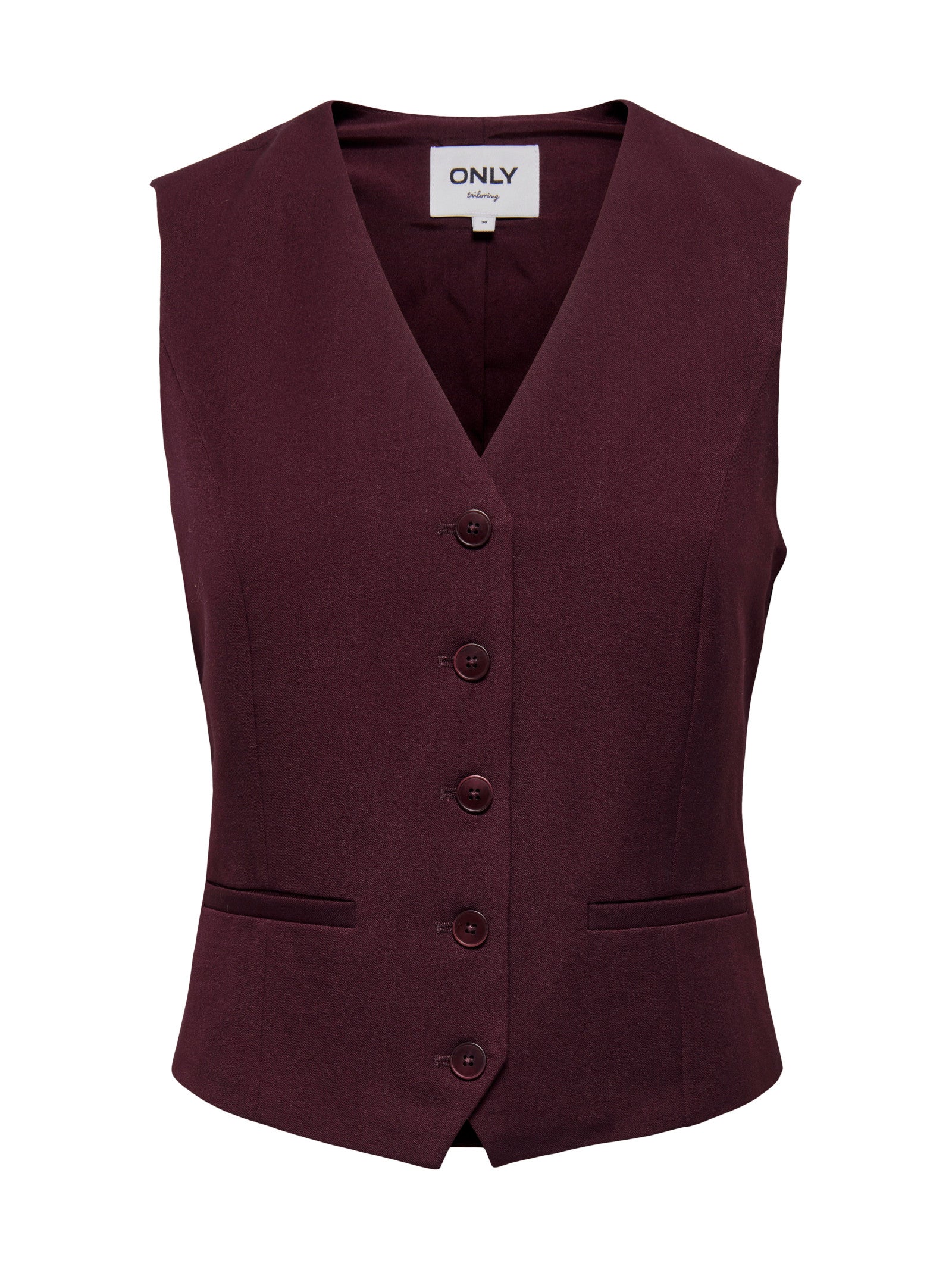 Gilet Only Iris Vinaccia con scollo a V 15331287 /Fudge ONLY 