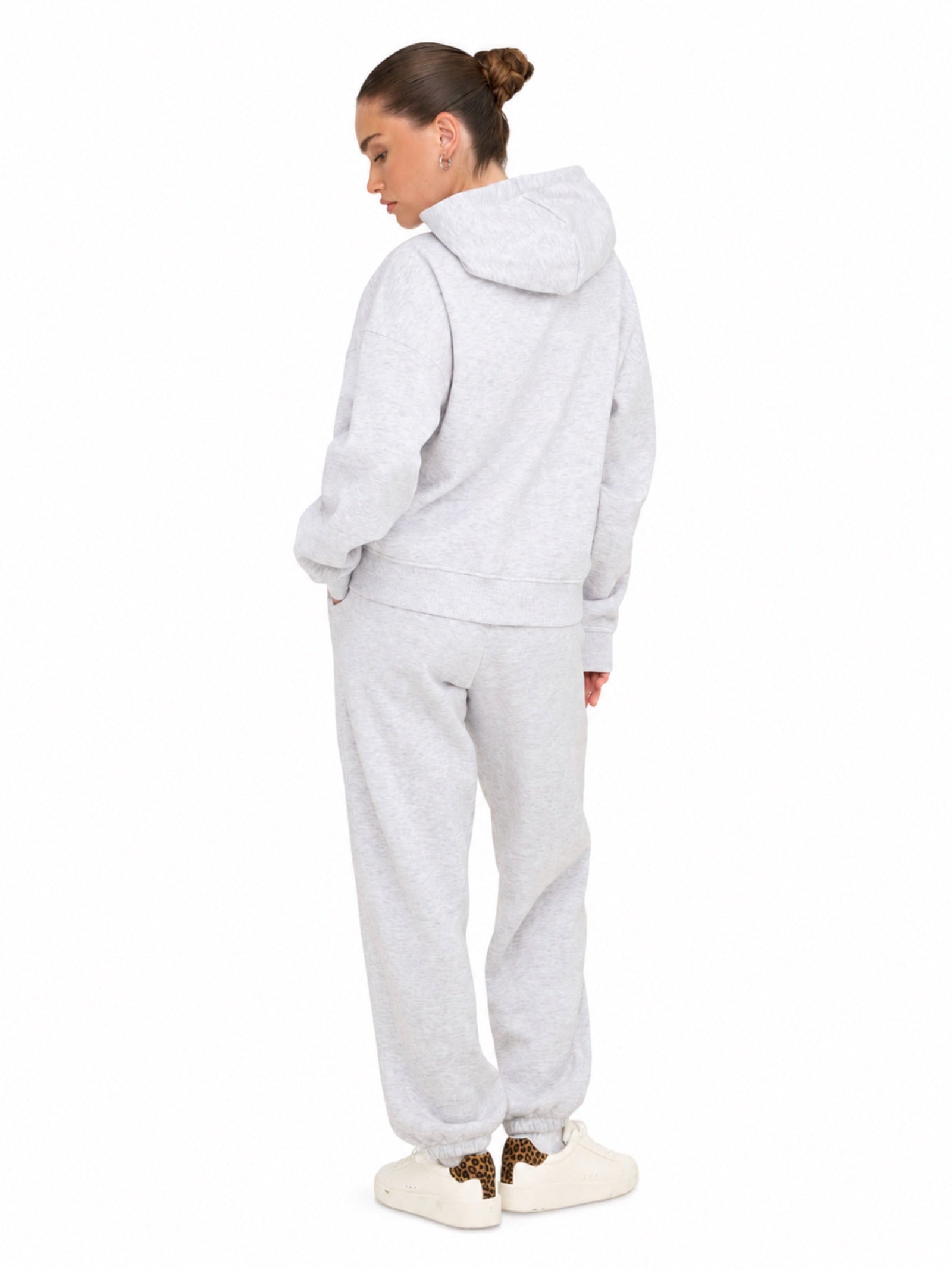 Felpa Only Best Grigia con cappuccio. 15338730 /Light Grey Melange ONLY 
