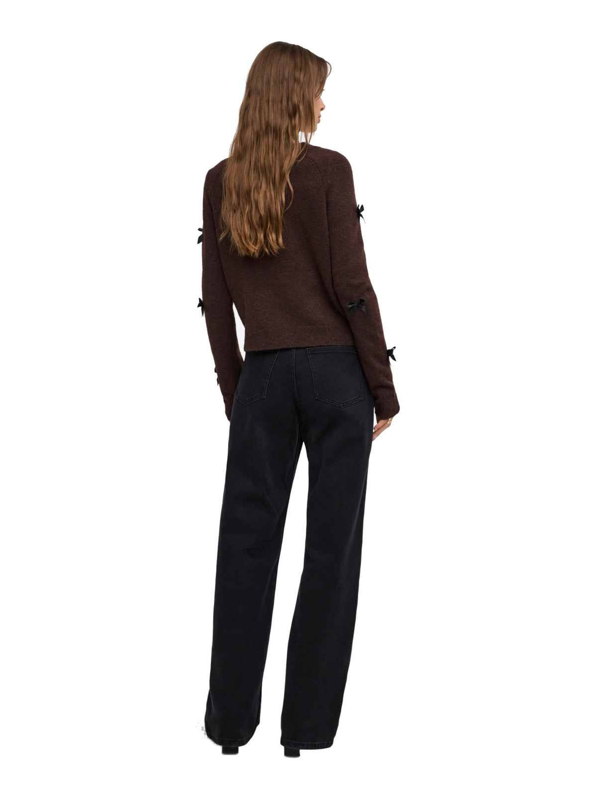 Maglia Only Noelle Marrone con fiocchi 15342560 /Chocolate Torte ONLY 