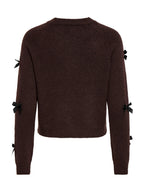 Maglia Only Noelle Marrone con fiocchi 15342560 /Chocolate Torte ONLY 