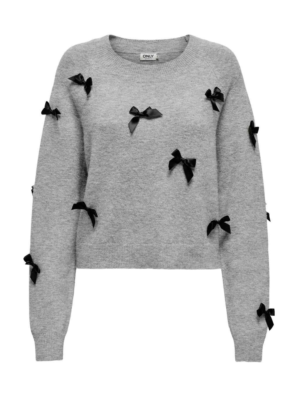 Maglia Only Noelle Grigio con fiocchi 15342560 /Light Grey Melange ONLY 