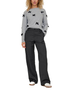 Maglia Only Noelle Grigio con fiocchi 15342560 /Light Grey Melange ONLY 