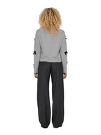 Maglia Only Noelle Grigio con fiocchi 15342560 /Light Grey Melange ONLY 