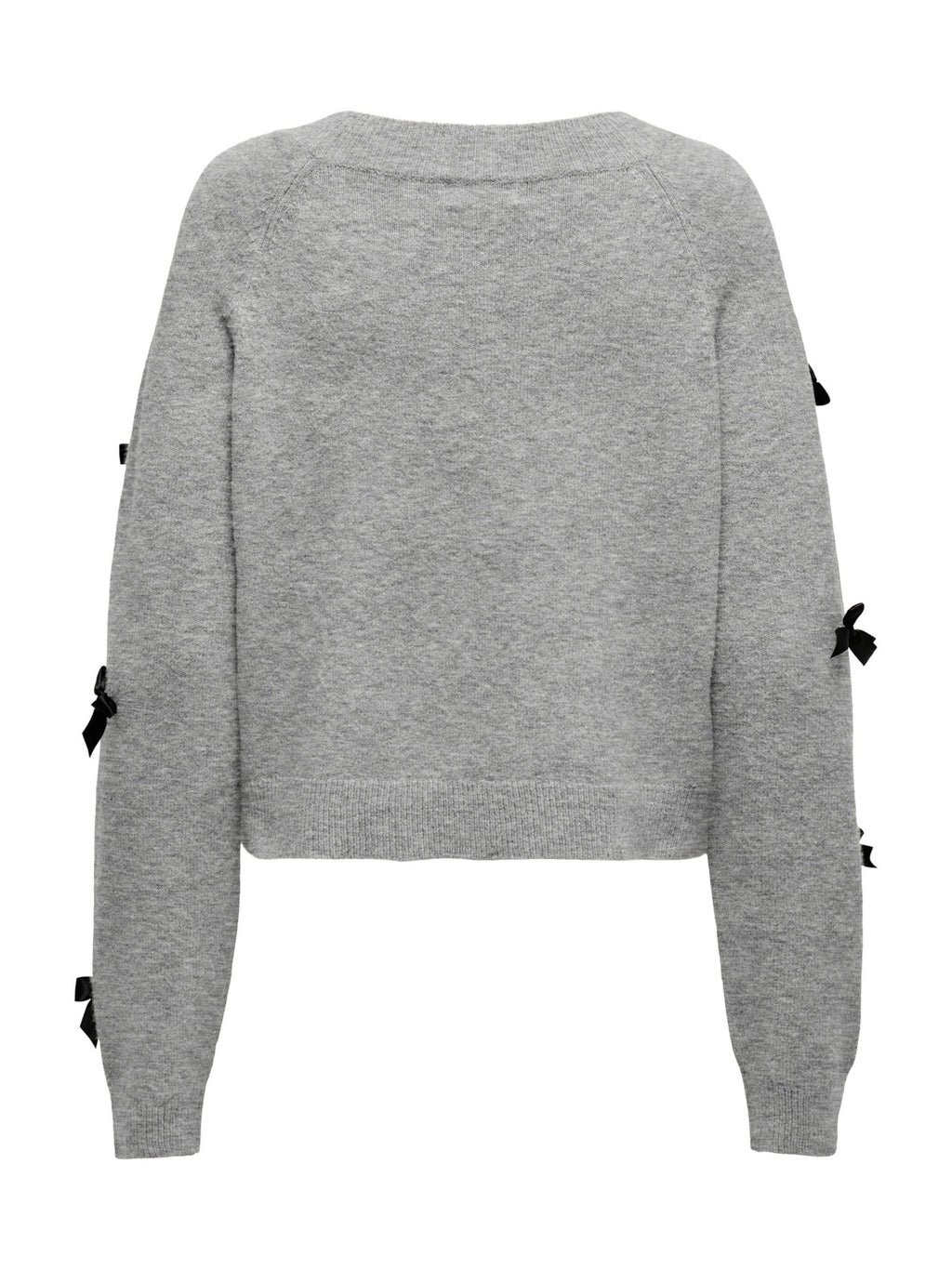 Maglia Only Noelle Grigio con fiocchi 15342560 /Light Grey Melange ONLY 