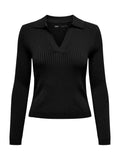 Maglia Only Nero Kaya con colletto 15344841 /Black ONLY 