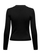 Maglia Only Nero Kaya con colletto 15344841 /Black ONLY 