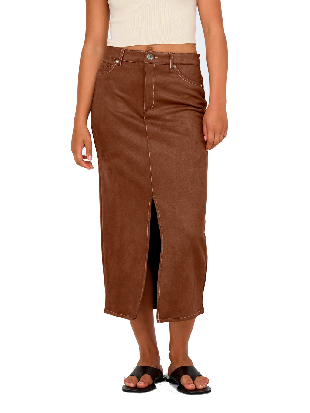 Gonna Only Cognac con spacco 15351259 /Soft Silt ONLY 