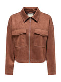 Giubotto Only Stina Cognac in faux suede 15351260 /Soft Silt ONLY 