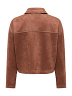 Giubotto Only Stina Cognac in faux suede 15351260 /Soft Silt ONLY 