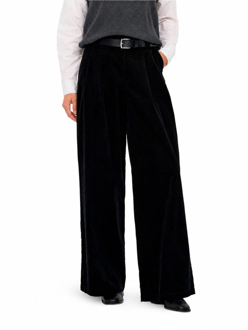 Pantalone Only Svea Nero in velluto 15351309 /Black ONLY 