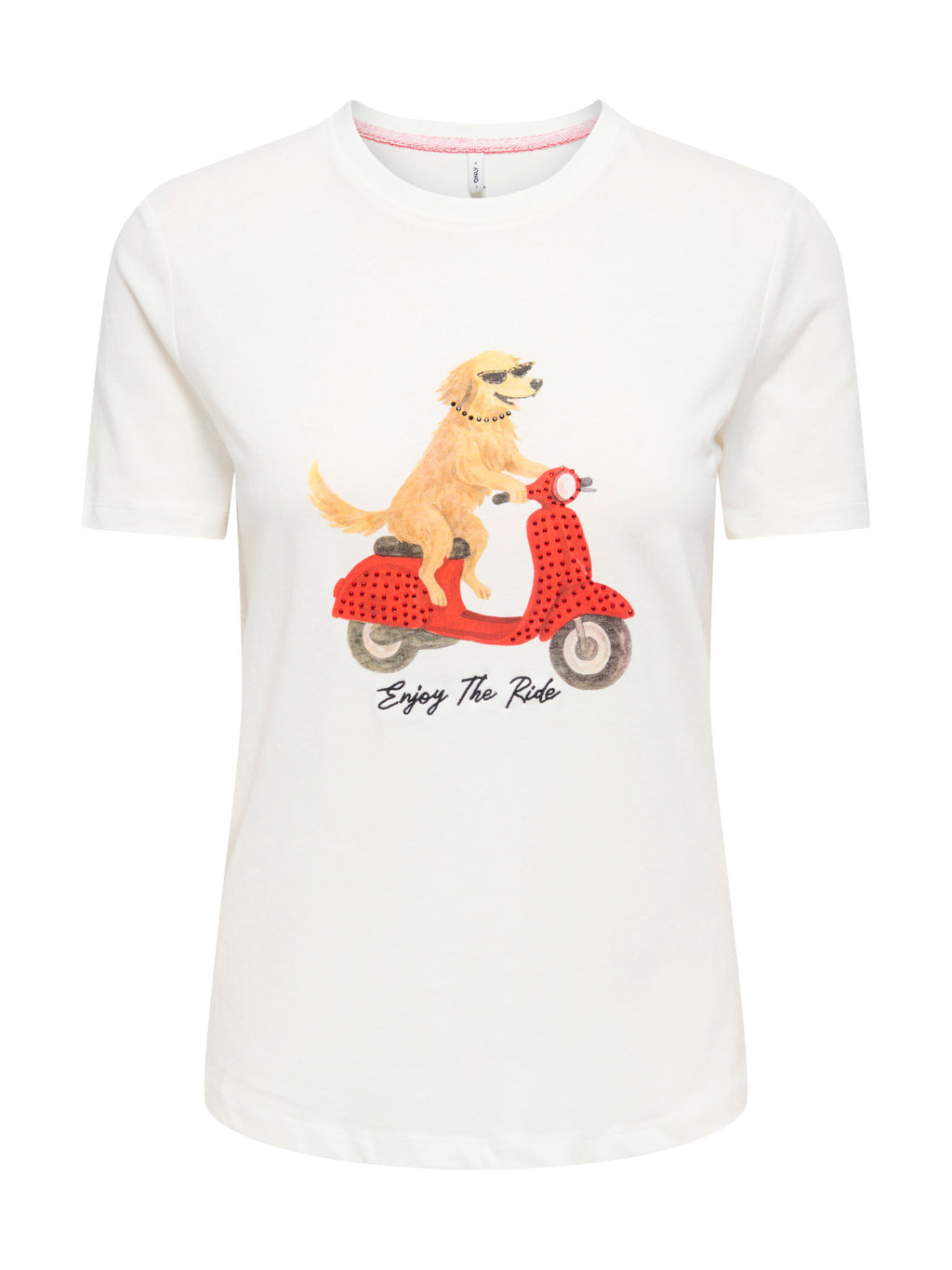 T-shirt Only Baria Bianca con stampa frontale 15353246 /Cloud Dancer ONLY 