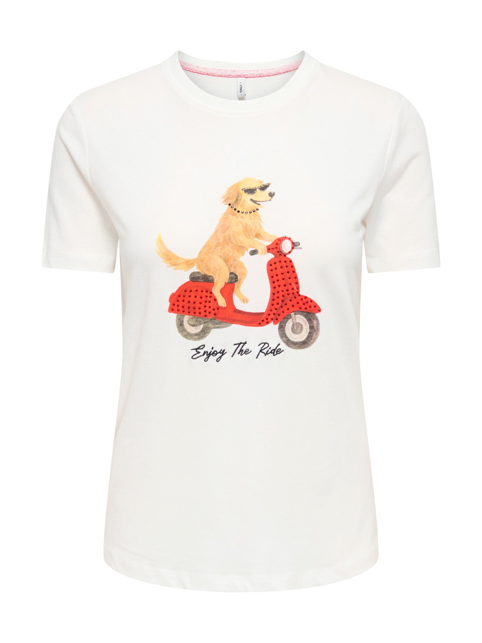 T-shirt Only Baria Bianca con stampa frontale 15353246 /Cloud Dancer ONLY 