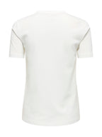 T-shirt Only Baria Bianca con stampa frontale 15353246 /Cloud Dancer ONLY 