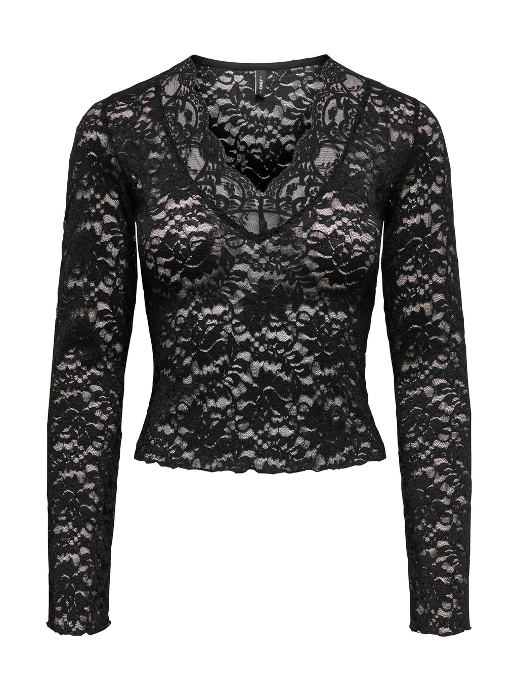 T-shirt Only Nikka Nera in pizzo floreale 15355839 /Black ONLY 