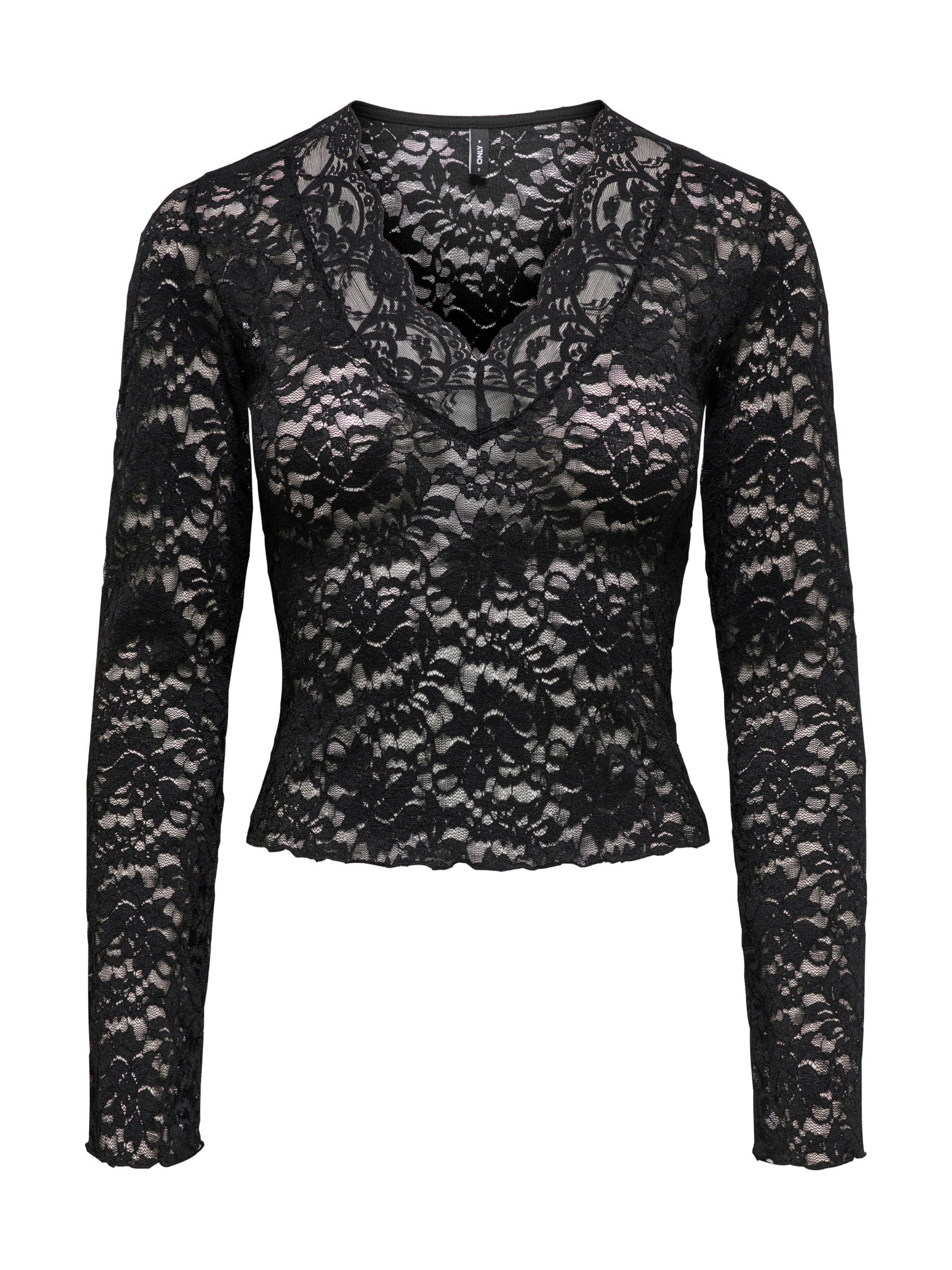 T-shirt Only Nikka Nera in pizzo floreale 15355839 /Black ONLY 