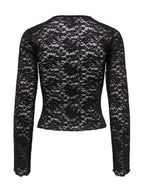 T-shirt Only Nikka Nera in pizzo floreale 15355839 /Black ONLY 