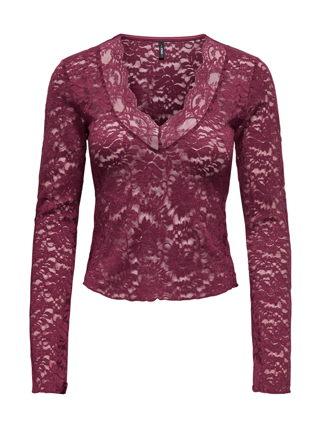 T-shirt Only Nikka Vinaccia in pizzo floreale 15355839 /Fig ONLY 