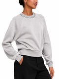 Felpa Only Jett Grigia girocollo 15355912 /Light Grey Melange ONLY 